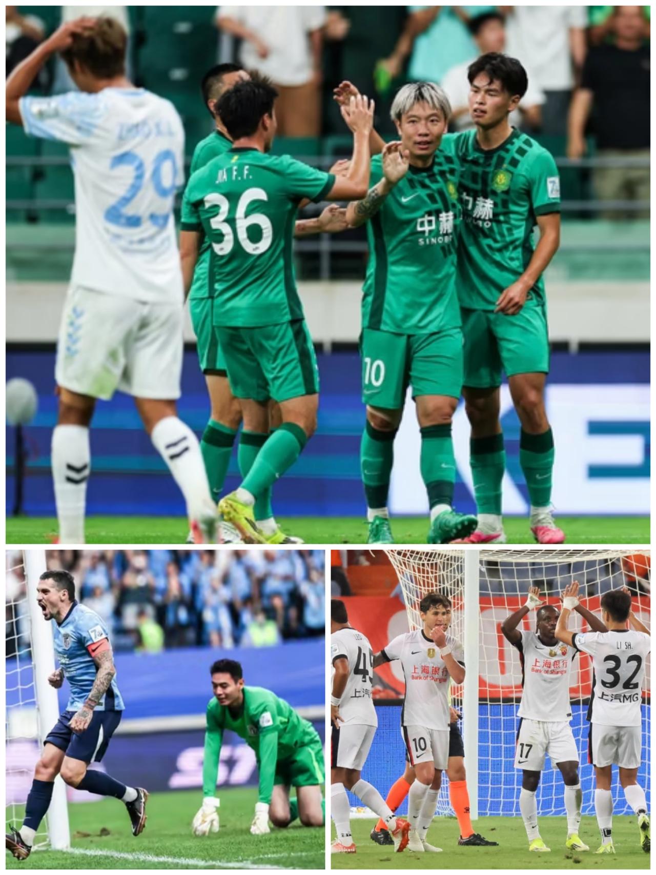 足协杯北京3-1轻取兰州，海港3-0复仇泰山，大连1-0申花，国安与海港会师半决