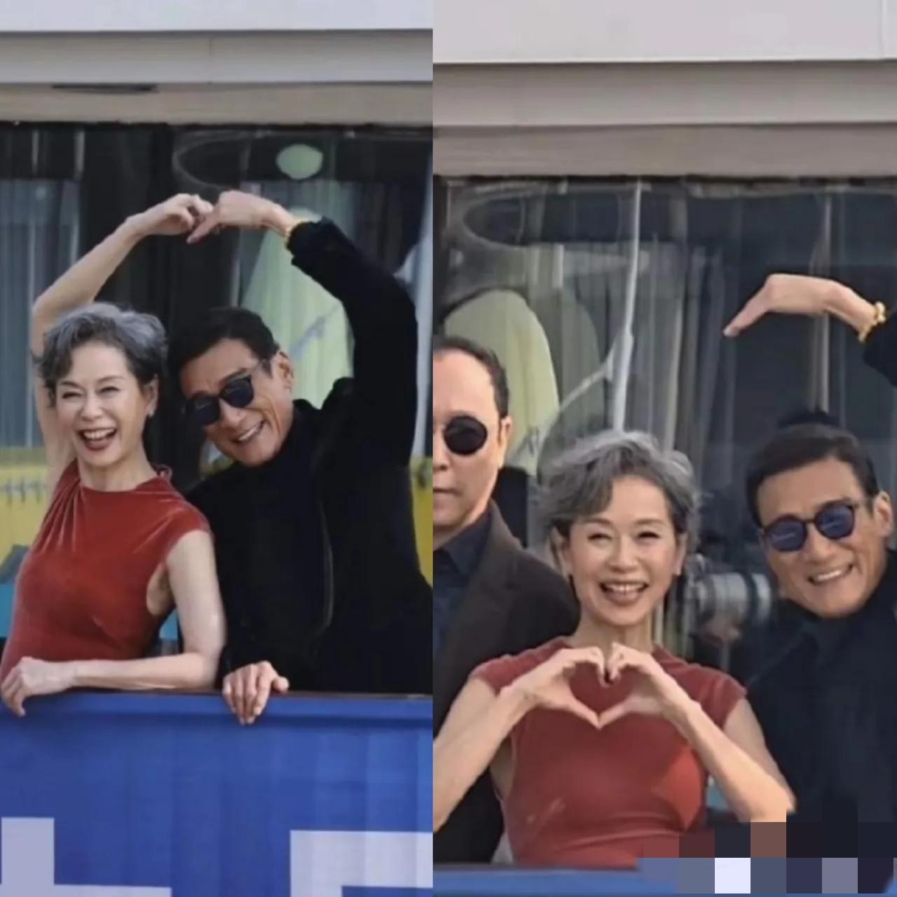 62岁的叶童和67岁的梁家辉
又给所有人上了一个课
能在一起比心的不单单只有爱情