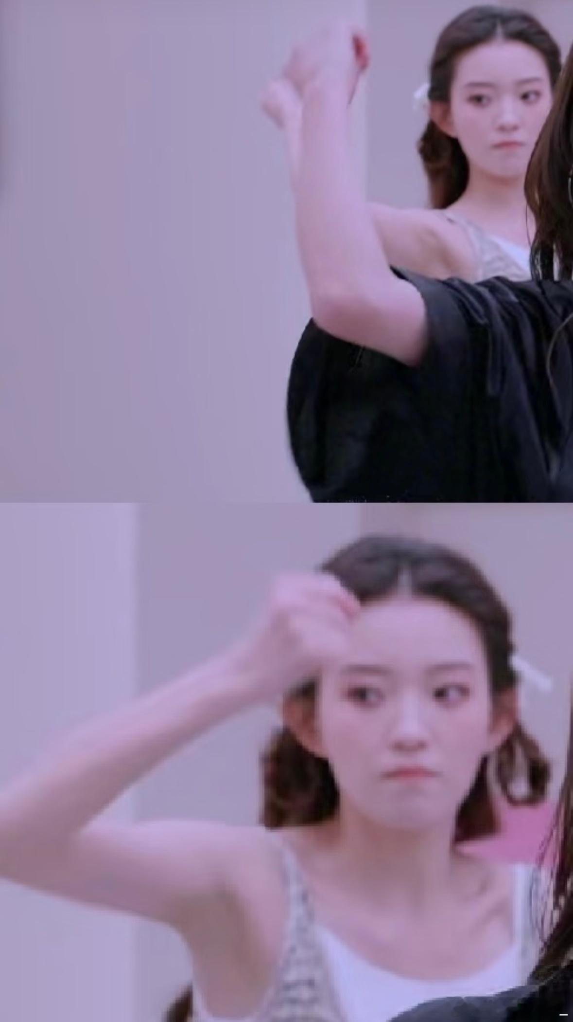 名侦探学院[超话]  练习时一些虽糊但萌的小表情😏是抽象又可爱的小予彤呀，这一