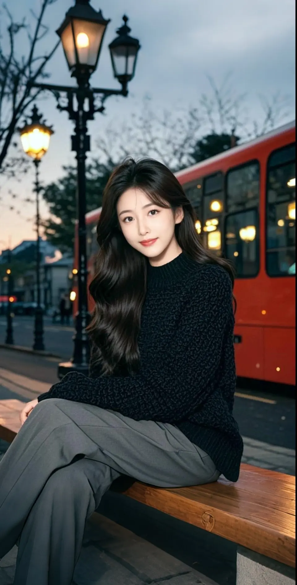 AI扩图 AI暗夜佳人