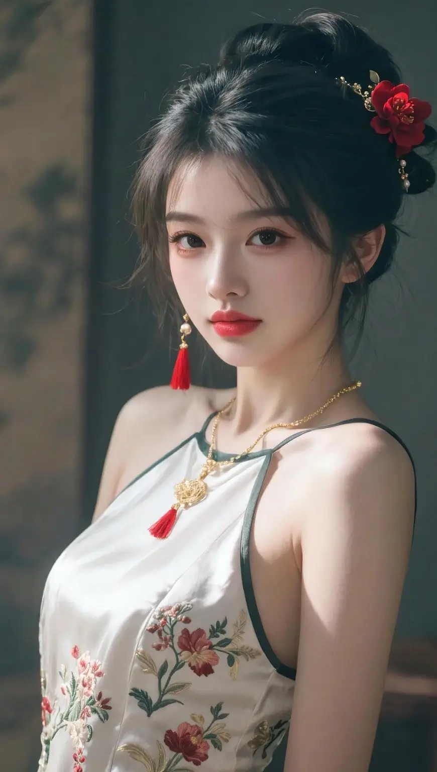 AI露肩古风照 随变ai随便玩 玩法合伙人计划 随变app 我在拍特效