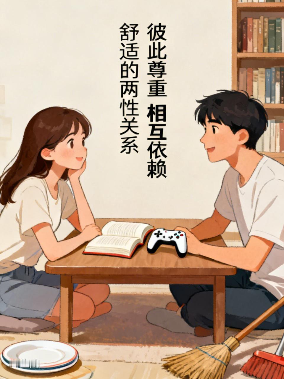 舒适的两性关系，大概就是彼此尊重又相互依赖。就像杨绛和钱钟书，两人在文学上相互欣