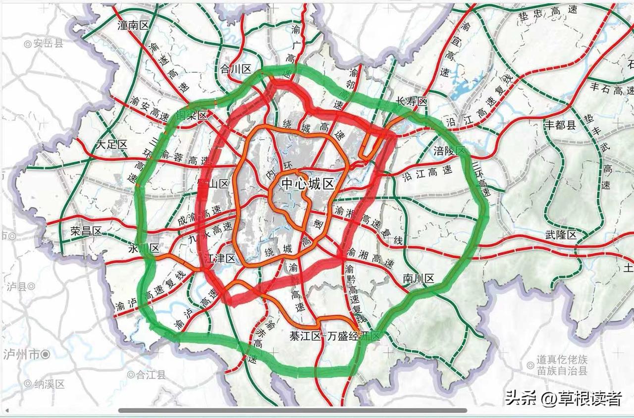 重庆都市圈环线高速G9909预计于2030年形成闭环
很多重庆市民可能还不晓得有