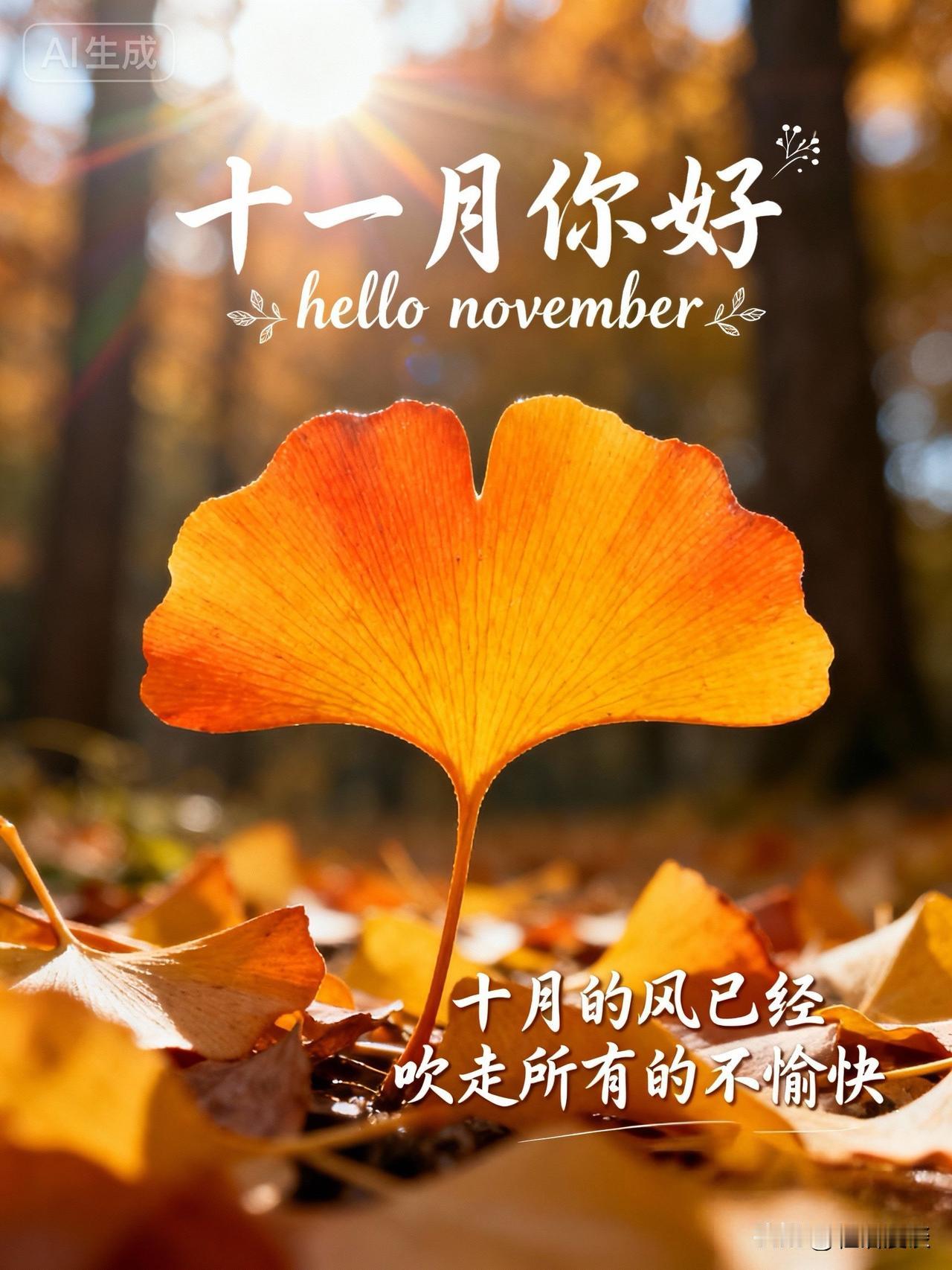 🍃
十月的最后一天，许个愿吧！
也许它真的会被十一月的风听见，
悄悄送来呢。