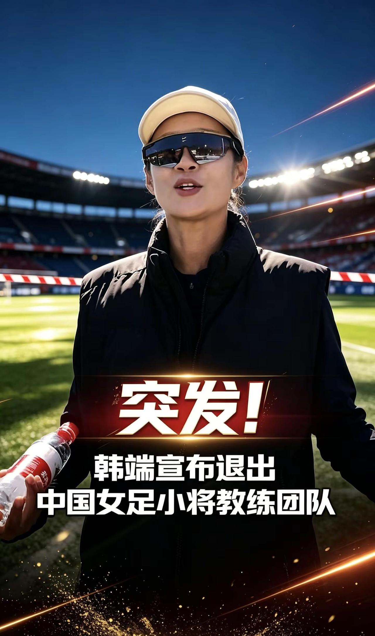 突发！韩端指导宣布退出中国女足小将教练团队。个人账号表明：本次因个人原因，体面收