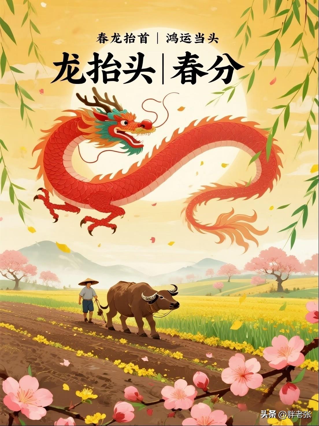 今天是3月20日，是二十四节气中的“春分”，农历也正好是二月初二“龙抬头”！
