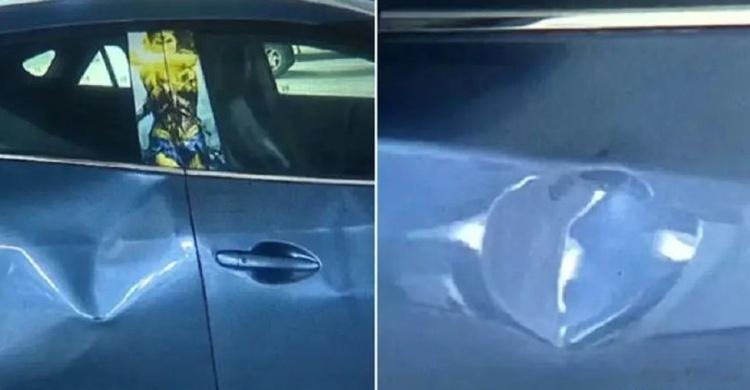 男子忘挪车一觉醒来四扇车门全坏了 虽然解气，但强烈不建议大家这么干！！！占车位的