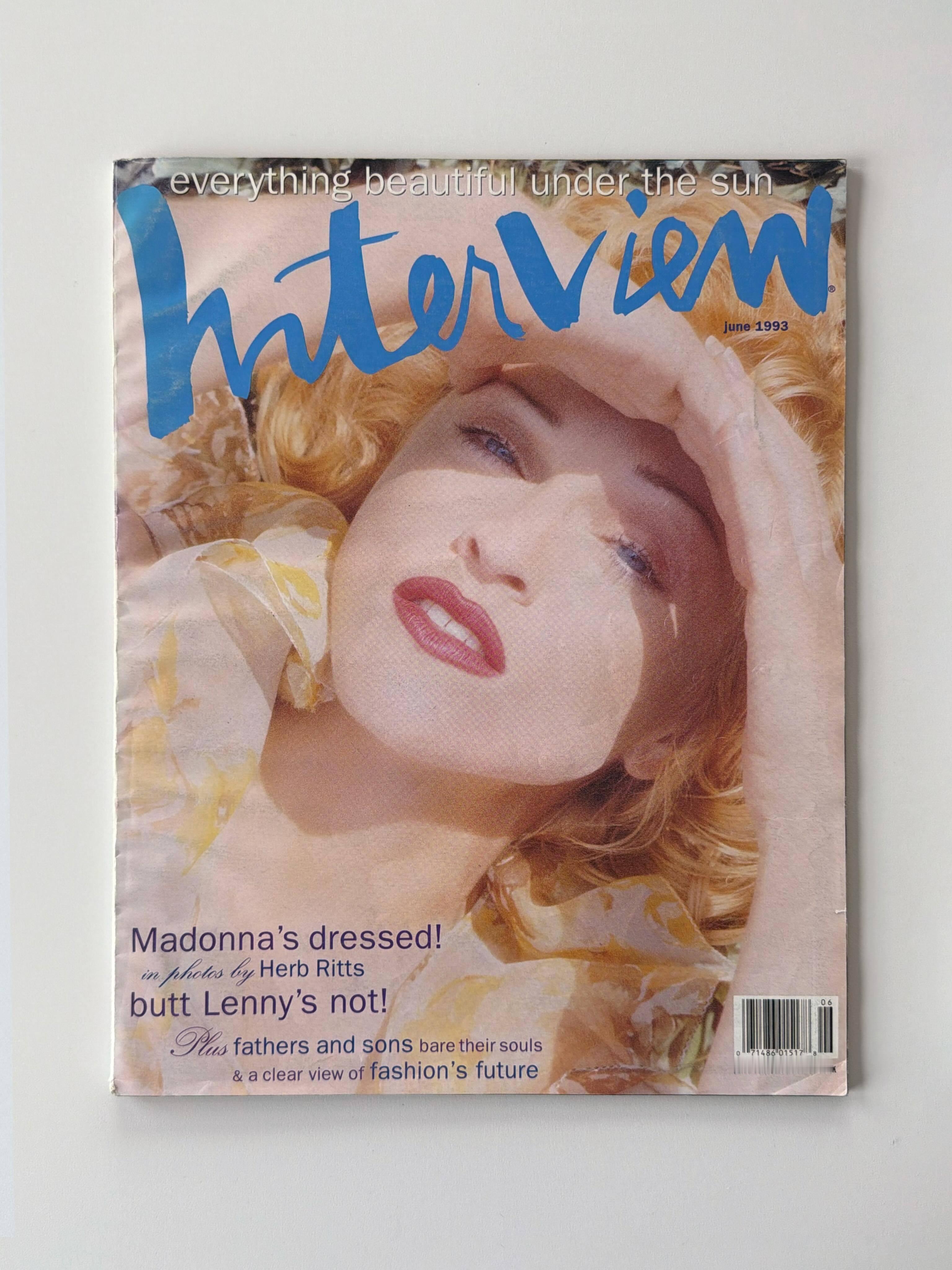 自1985年起，Madonna累计十次登封《Interview》，她也是杂志创刊