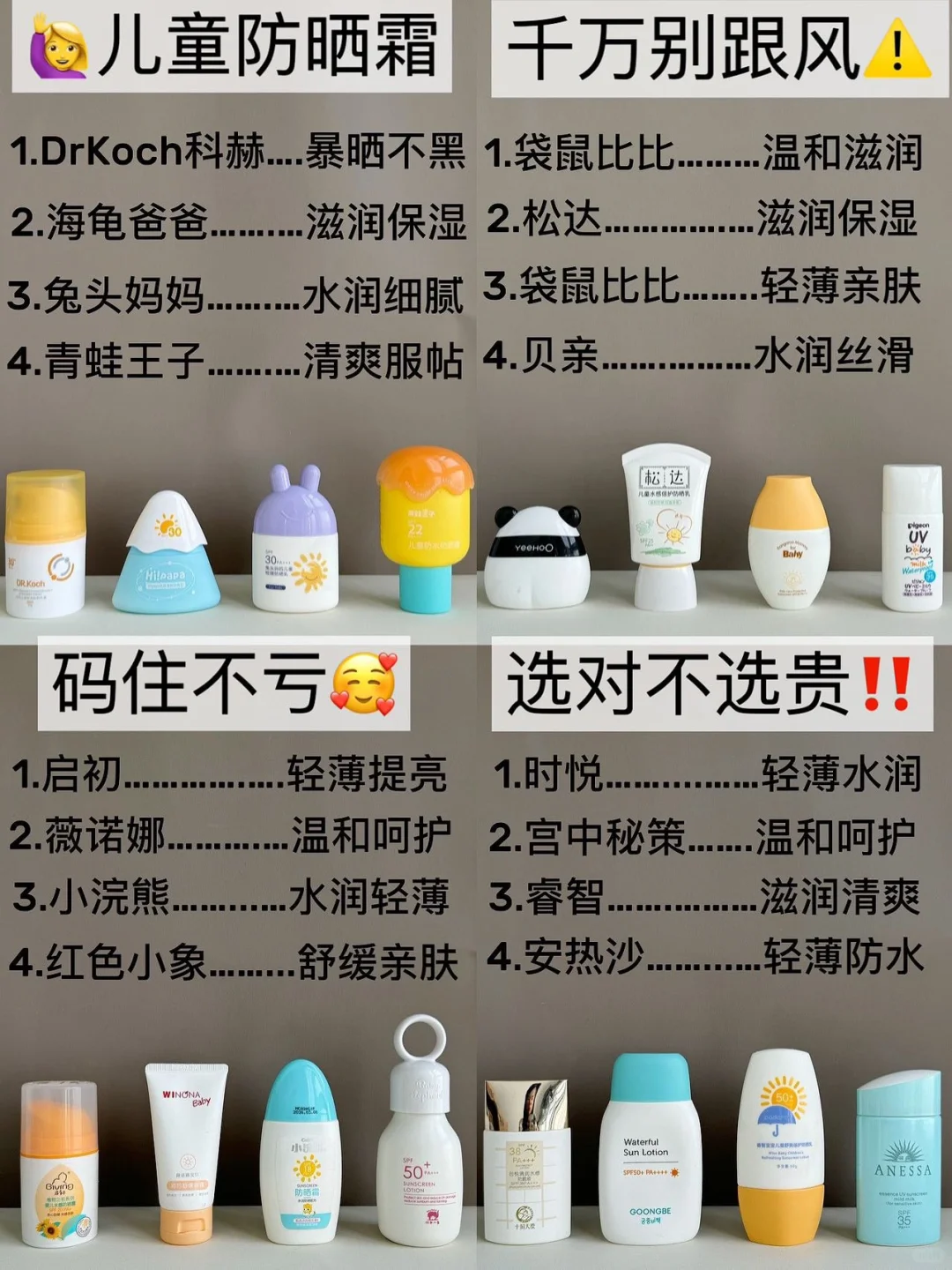 618真实忠告！热门新品儿童防晒霜千万别乱买