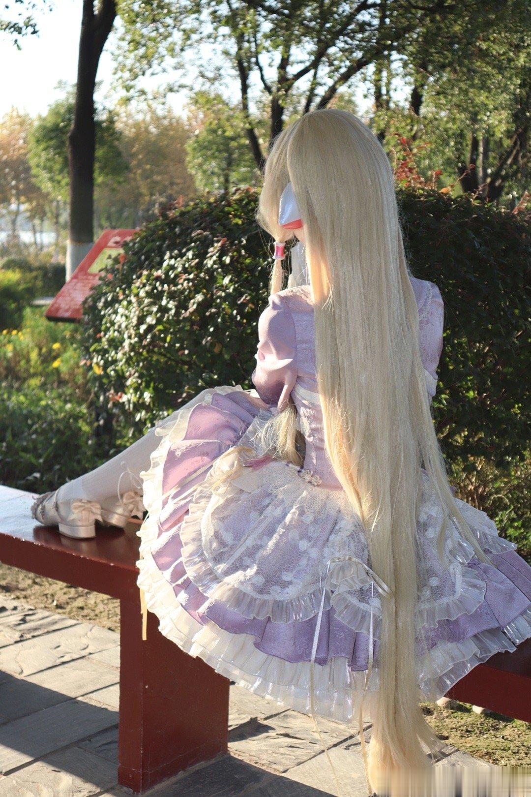 模特宝宝搭配了小叽的假发也好可爱呀#白梨入梦##猫芮可[超话]##lolita上