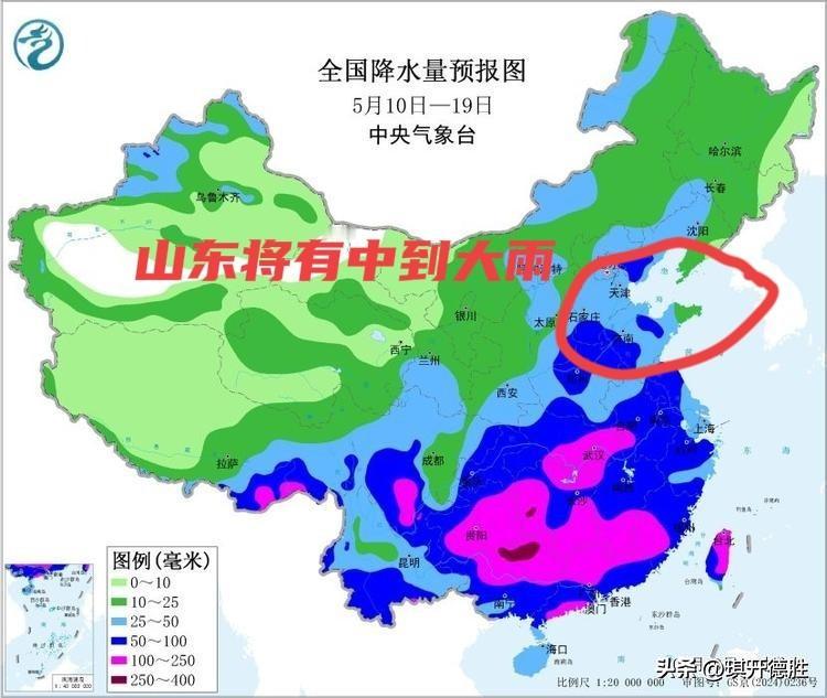 降雨喜讯：山东再迎强对流天气，未来10天全省有中到大雨，降水量或达25毫米以上！