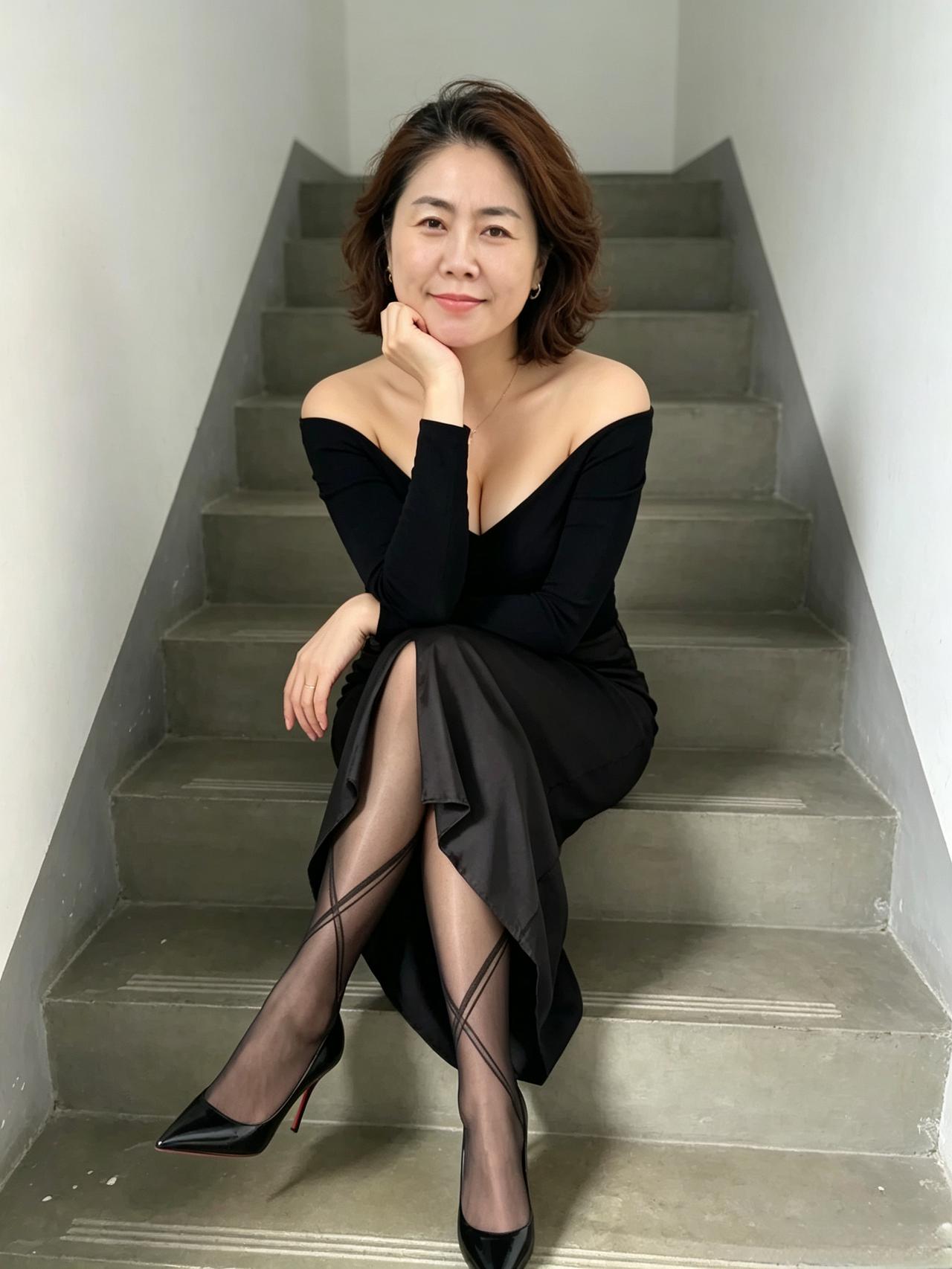 手轻托住脸庞
沉静的微笑
把成熟温婉，静静铺展