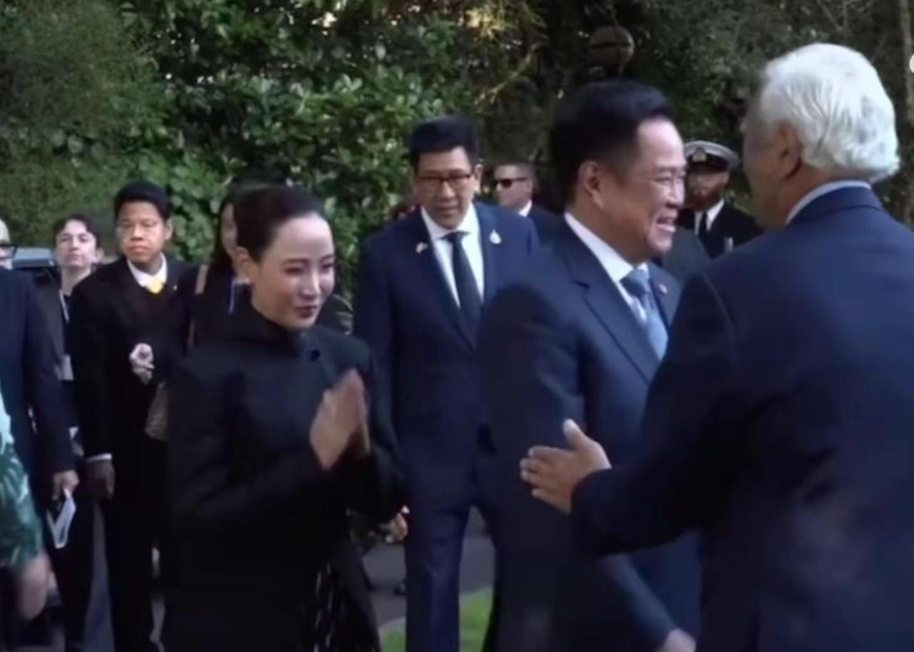 泰国总理阿努廷到访新西兰，新西兰总理拉克欢迎。