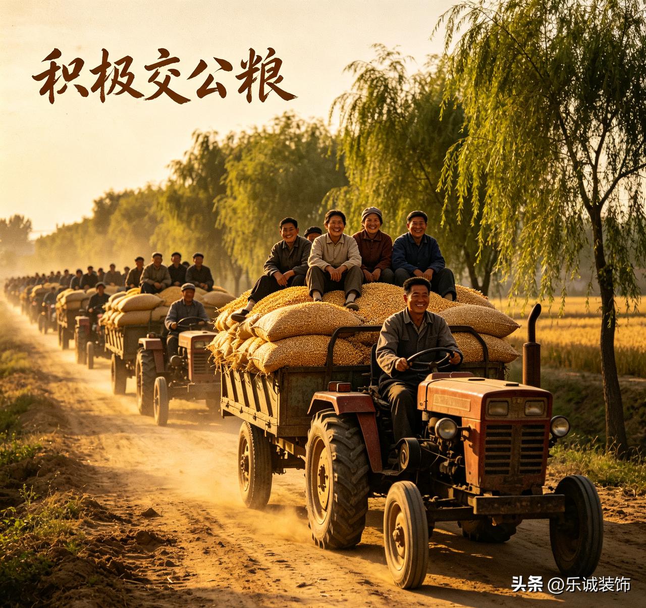 从1974年到2006年，我亲手交了整整三十二年公粮，过往场景依旧历历在目。
 