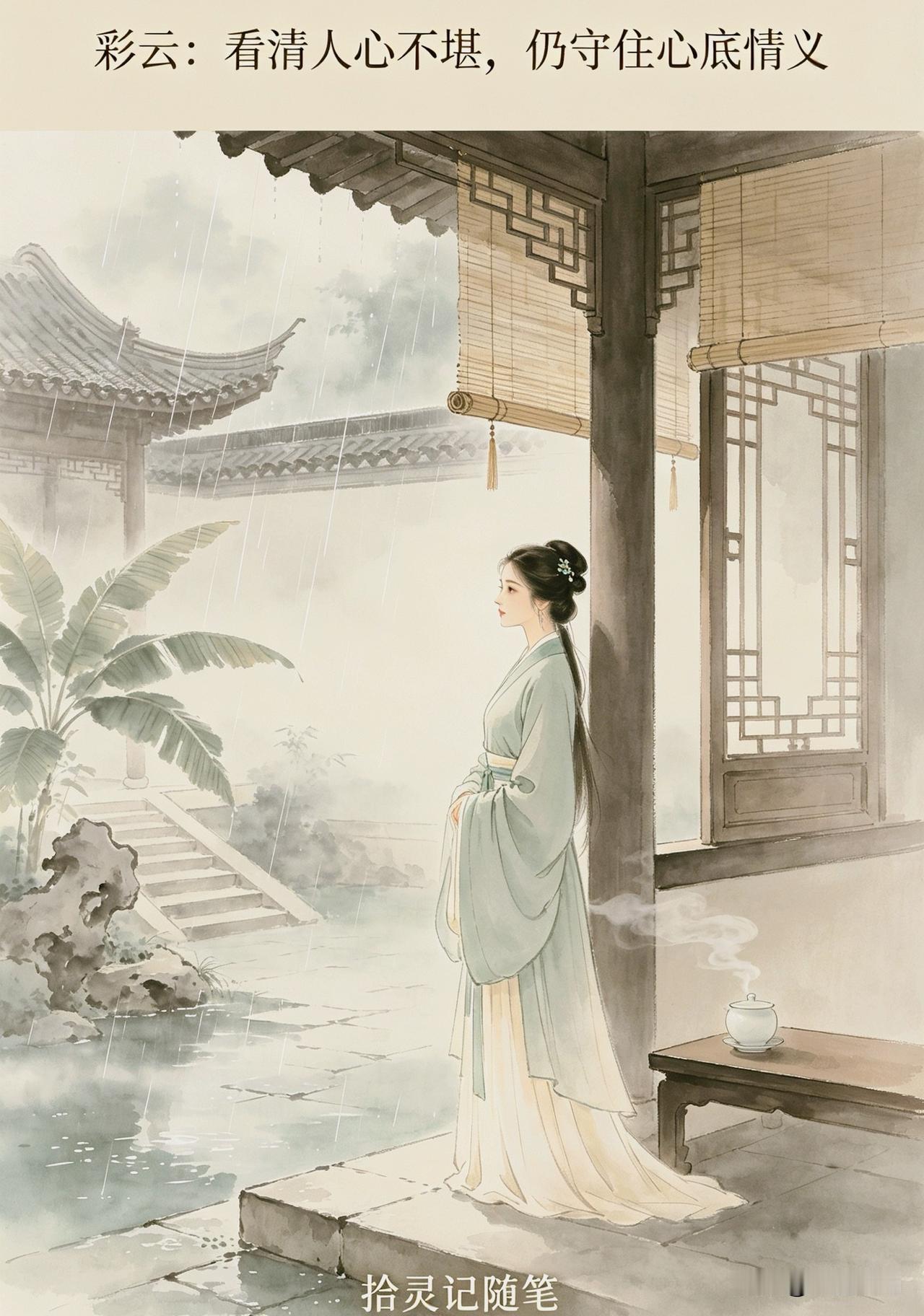 拾灵记·红楼读心｜彩云：看清托付的人不堪，仍守住心底情义

傍晚落了一阵疏雨，坐