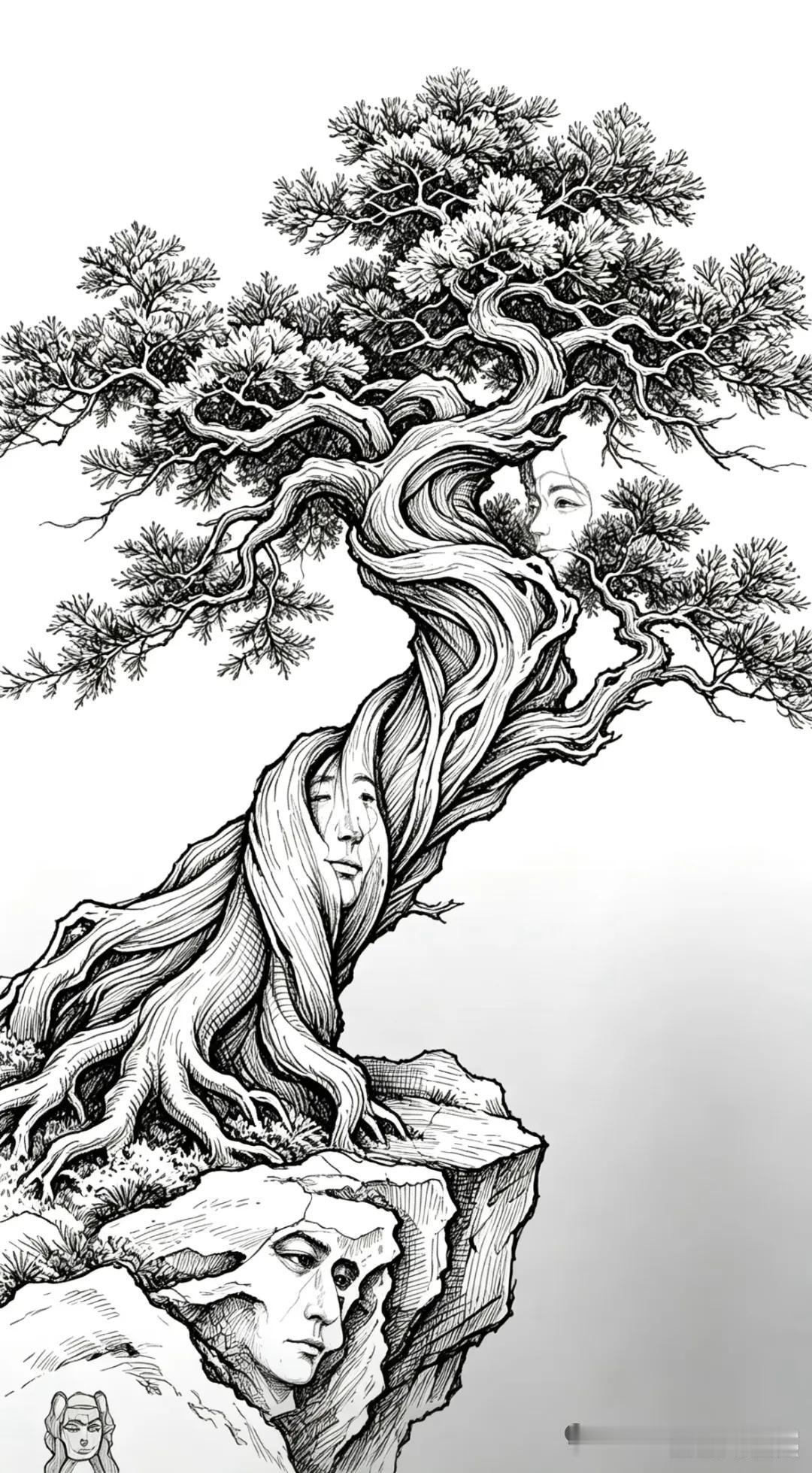 看图识脸？
这颗老古树上藏着5张人脸，不过可不好找啊，你敢来试试吗，看看你的运气