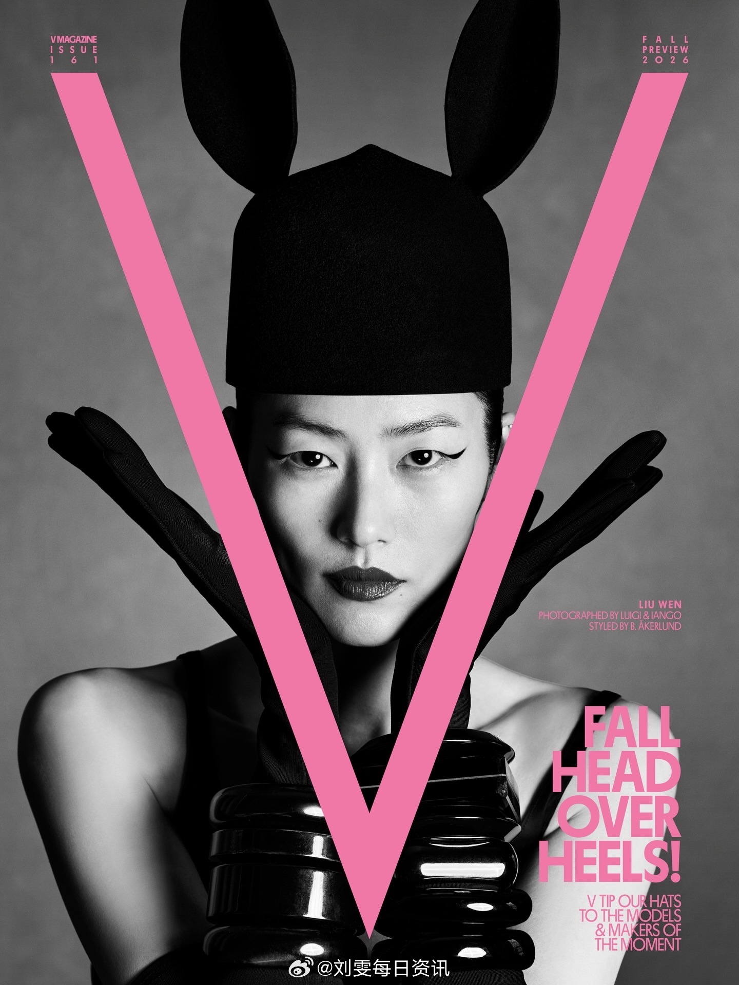 刘雯  V Magazine ins更新封面！ 