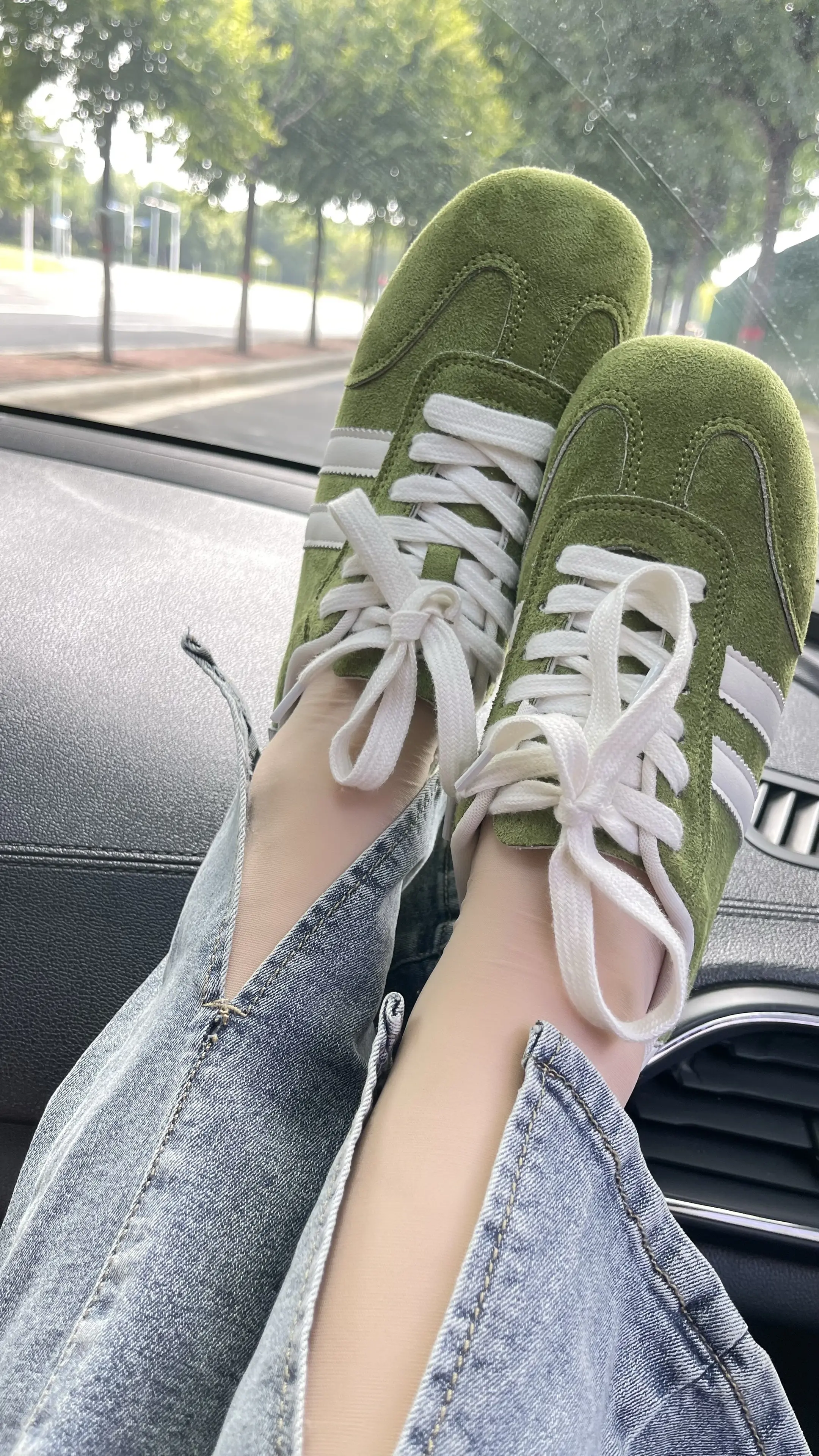 很喜欢的一双小绿鞋分享一下