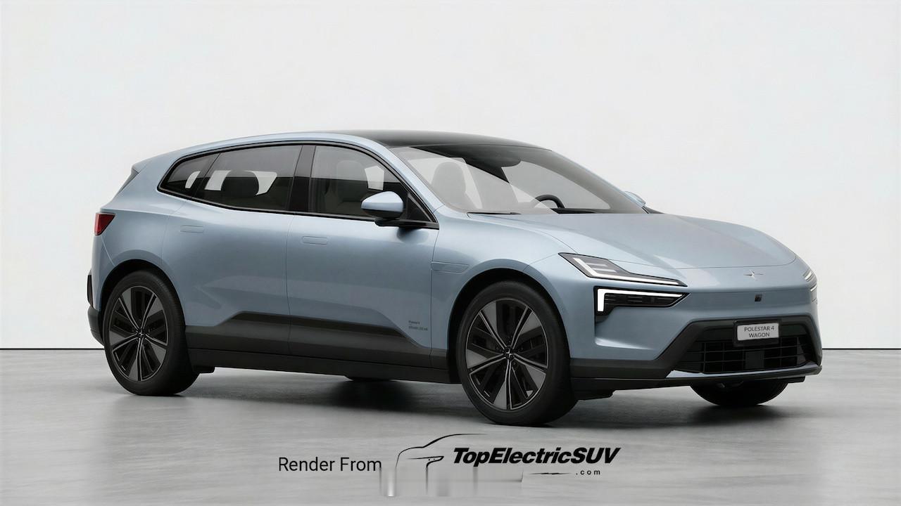 极星Polestar 4 Wagon渲染图 极星Polestar 4 Wagon