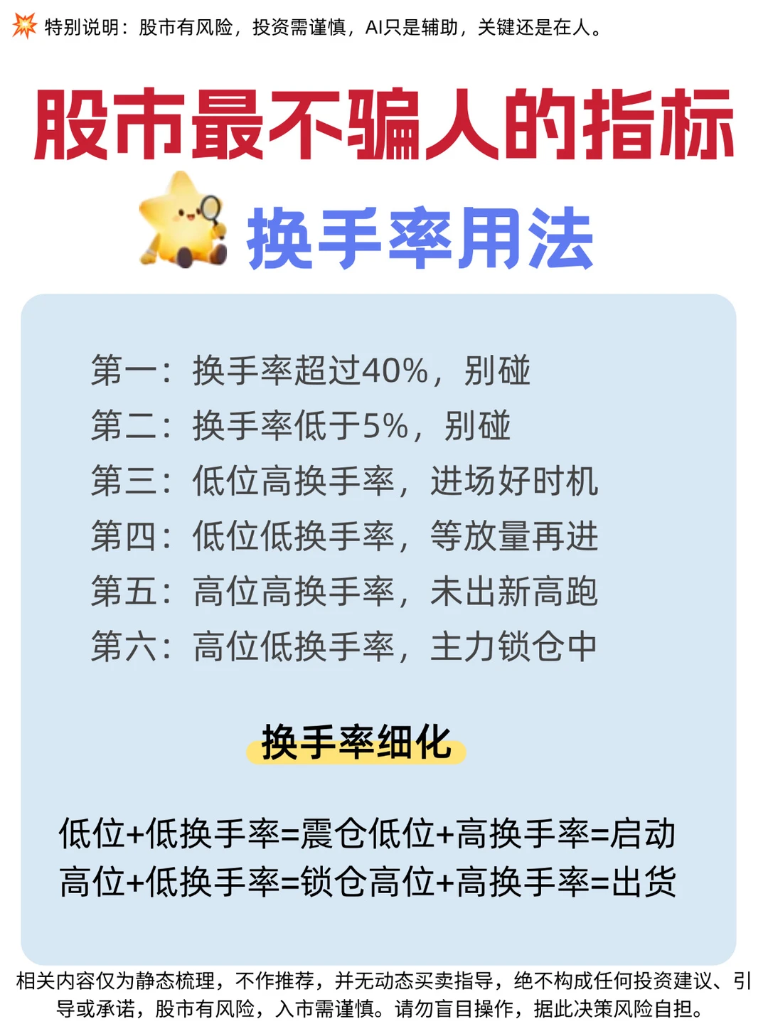 ✅股市最不骗人的指标（换手率）