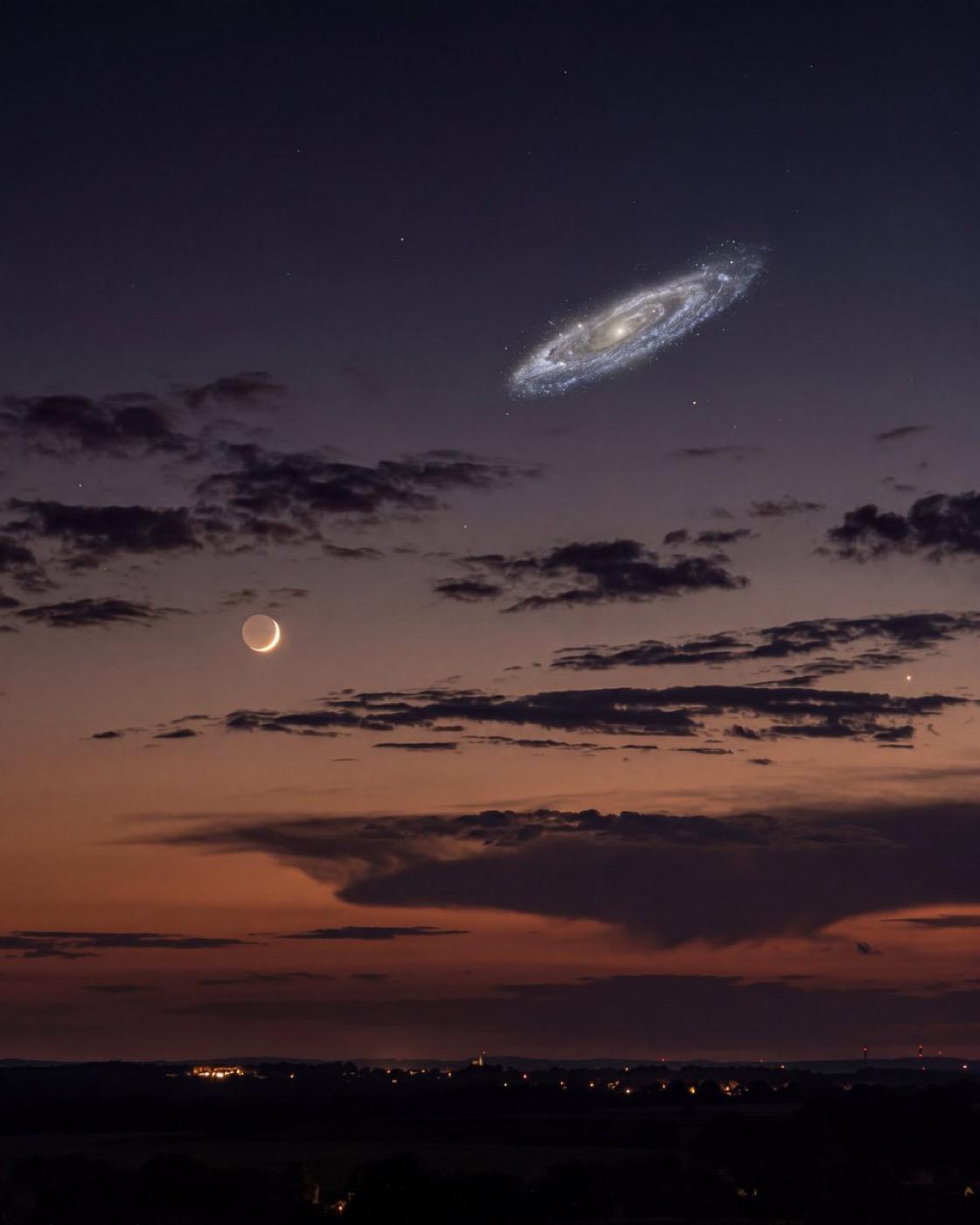 如果仙女座星系（Andromeda Galaxy）更明亮，你每晚就会看到这样的景
