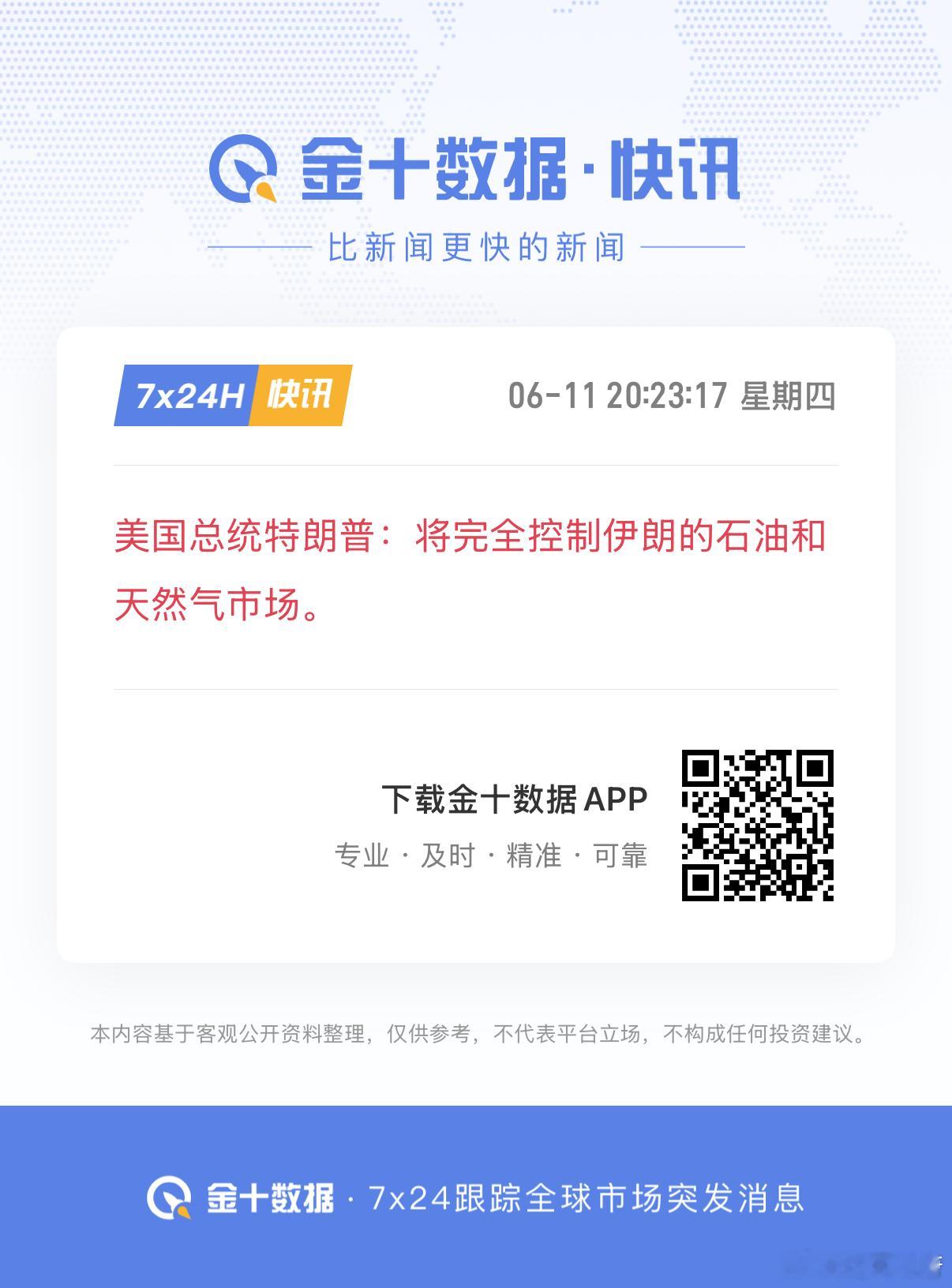 美国总统特朗普：美国今晚将对伊朗采取强硬措施，拿下哈尔克岛。大家狼来了看得有点多