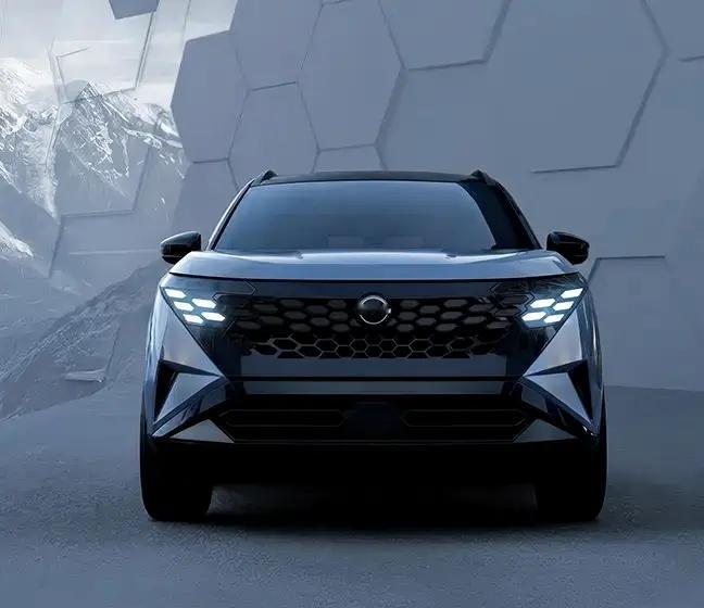 新一代日产奇骏官图亮相，外观看着年轻了，黑化套件+机甲前脸
 
外观，黑化机甲风