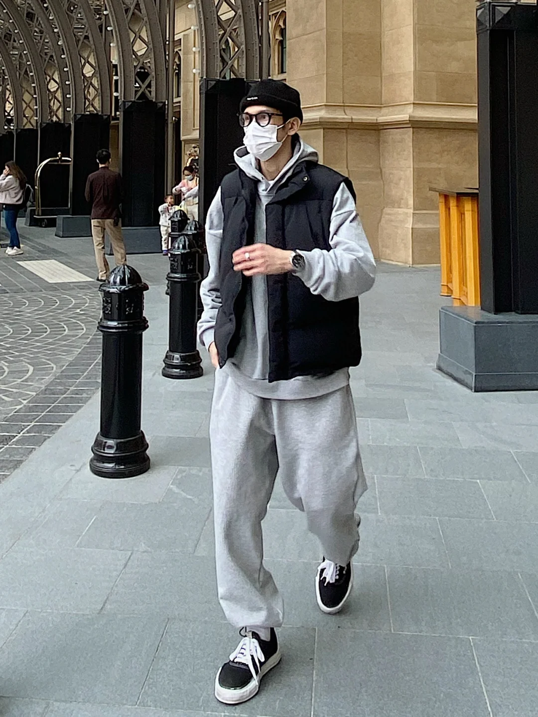 OOTD｜冬季加绒卫裤慵懒高级ins男生穿搭