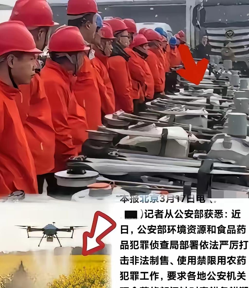 这次严查真是大快人心！有些人穿着红工服，操控无人机，专挑油菜花盛开的时候乱喷农药