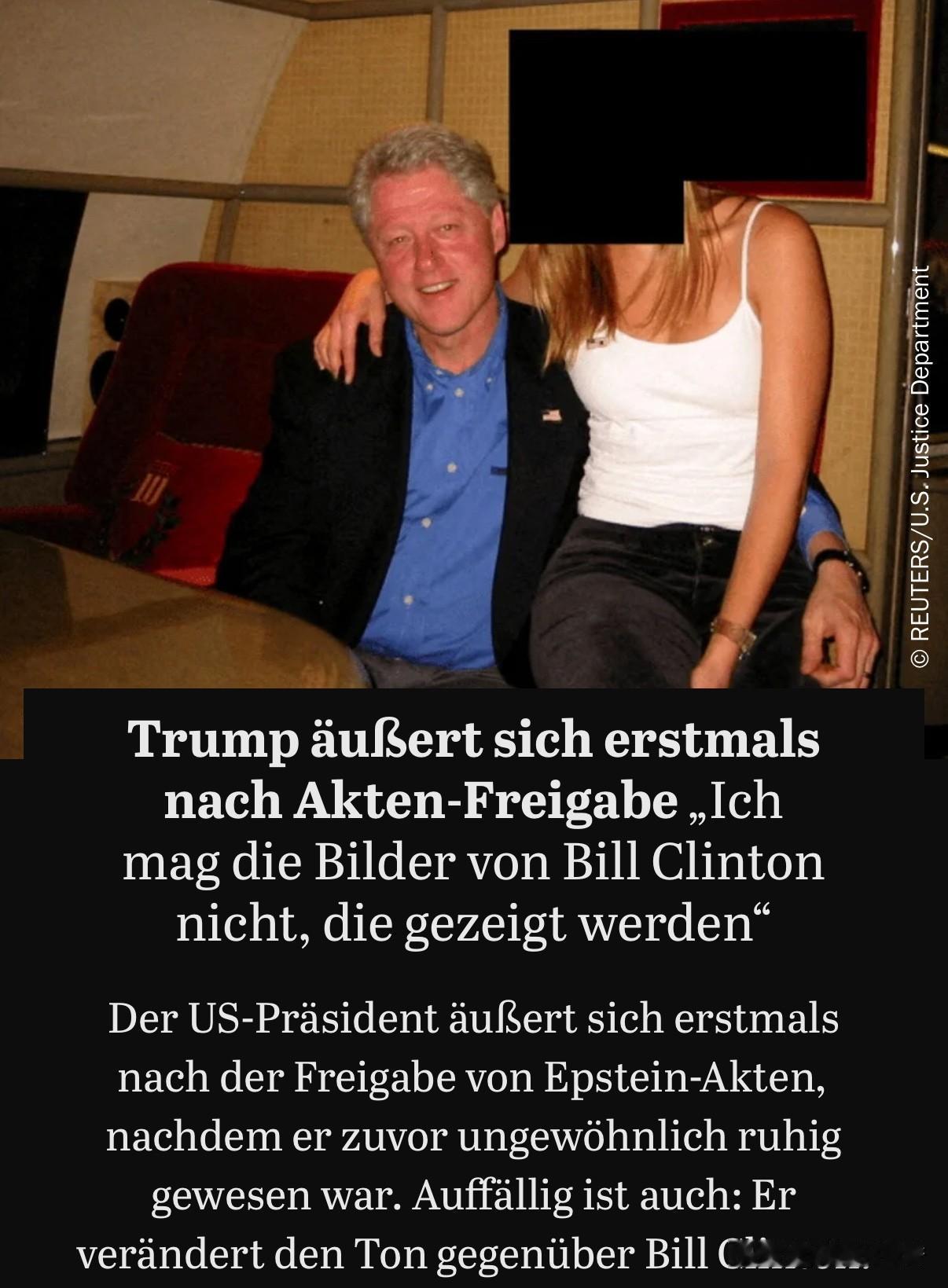 算是惺惺相惜吧。
   川普一改之前对克林顿的口气。川普在新的文件（有关爱泼斯坦