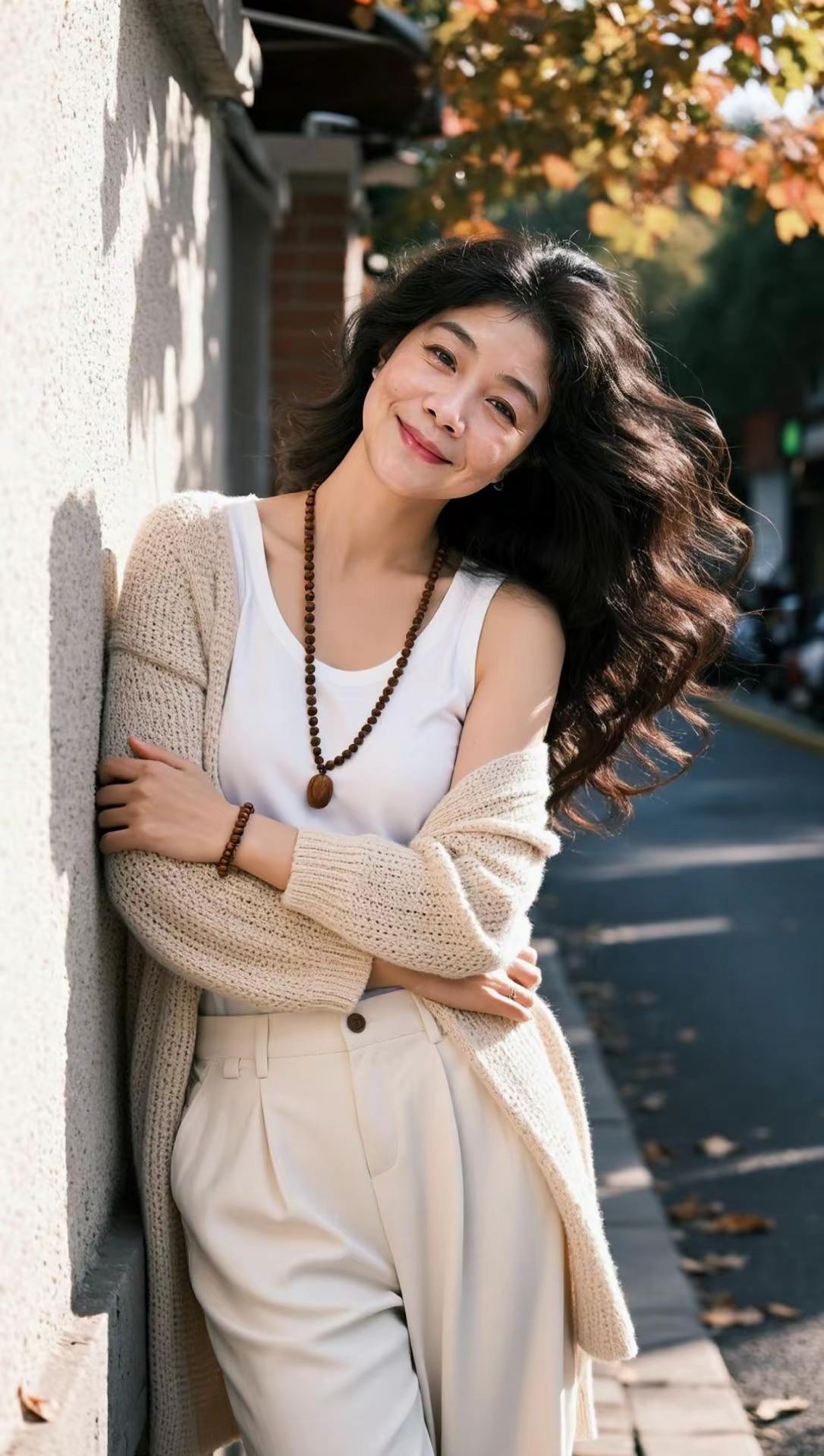 今日分享之春日look.AI氛围感写真 ai创作 知性穿搭我来演绎