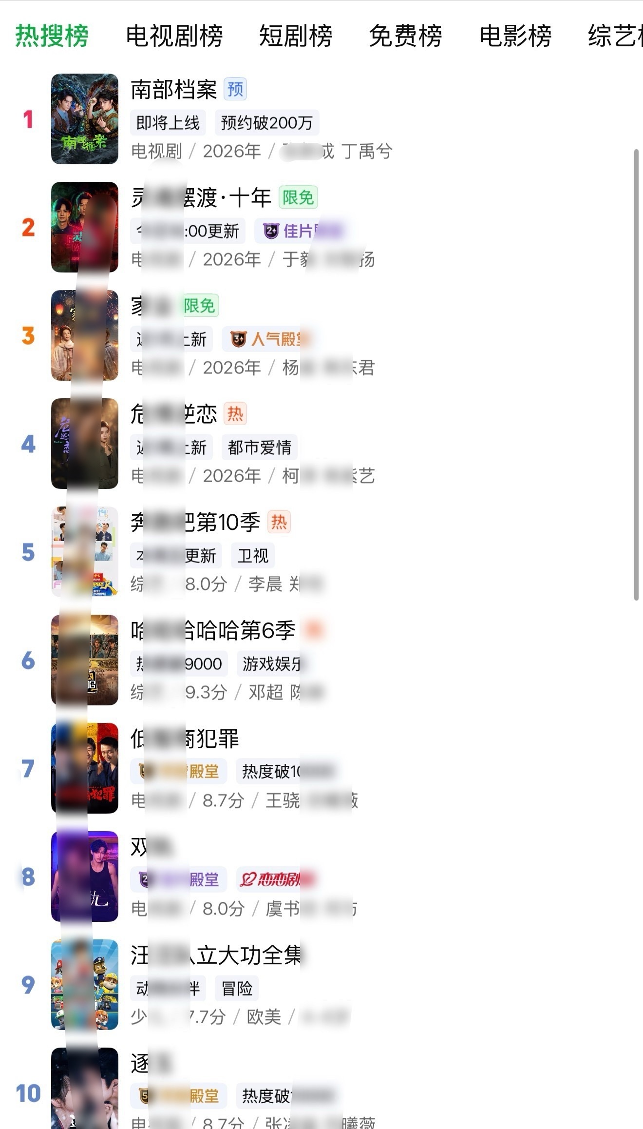 南部档案站内热搜榜第一期待榜第一张海虾我要急亖了