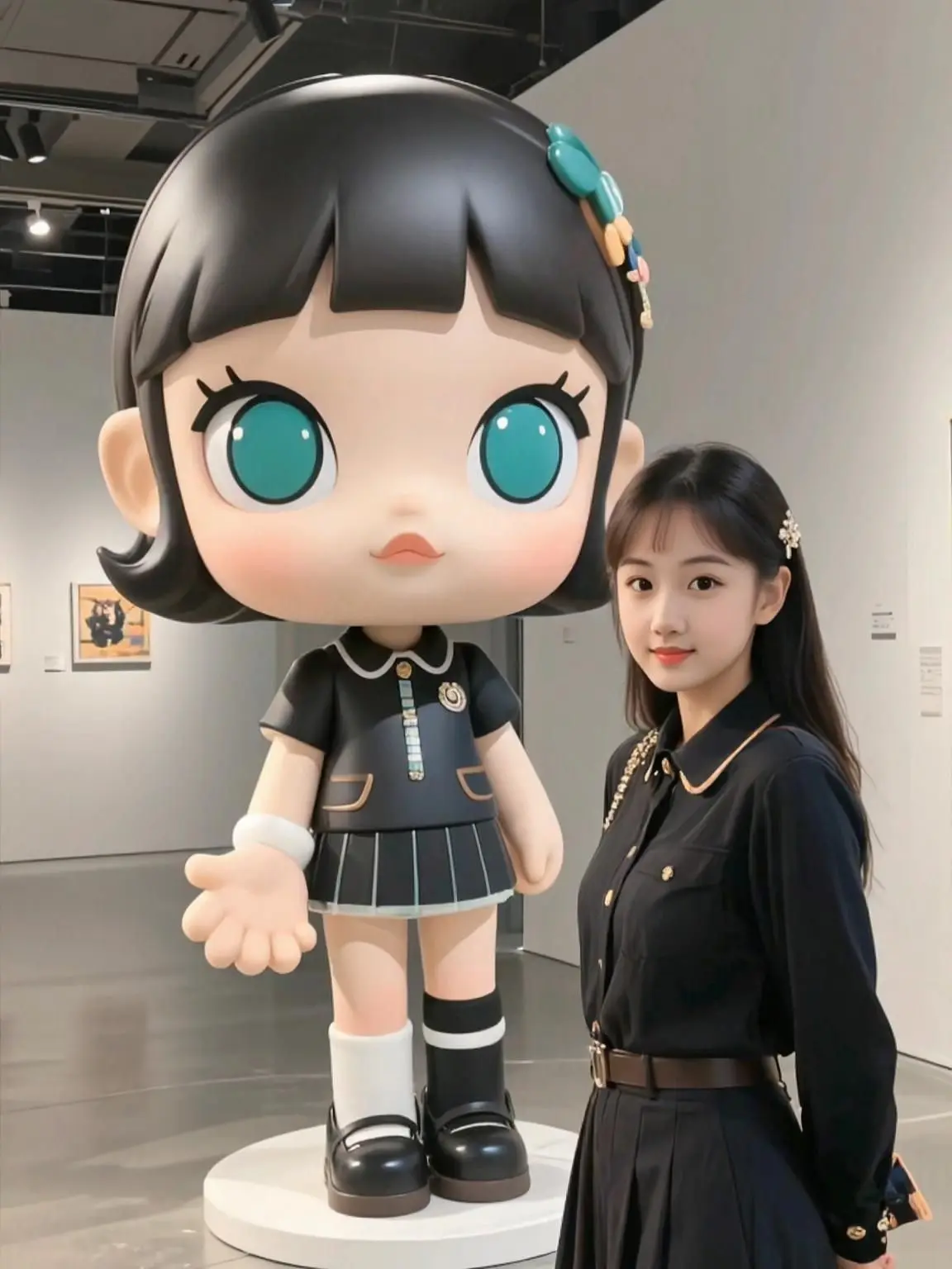 萌系手办之约 晒出我的巨型手办同框照 把一张废片交给ai创作