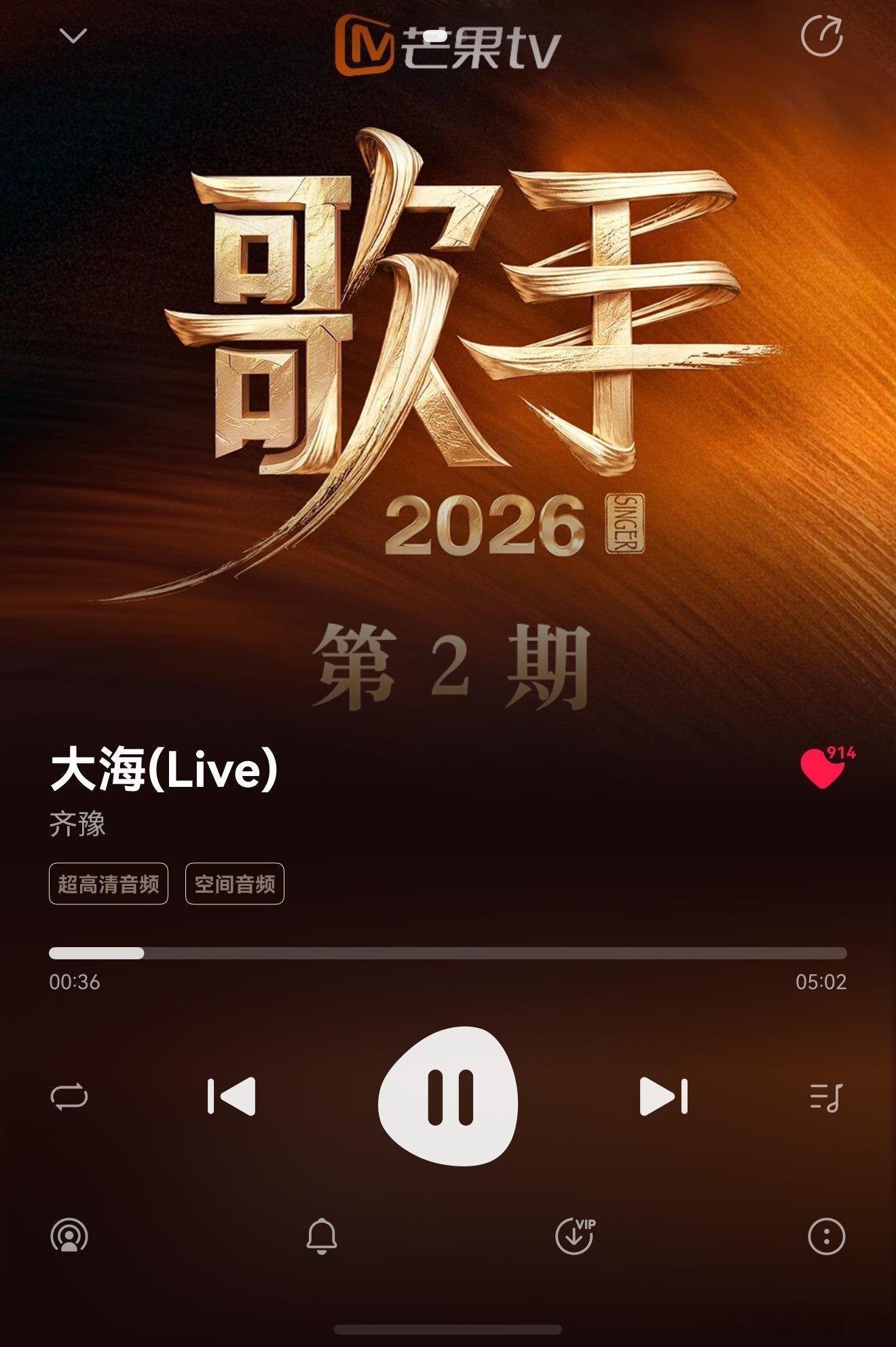 齐豫这版《大海》有种说不出的感觉，前面气若游丝，让人很担心她一口气没缓过来就破音