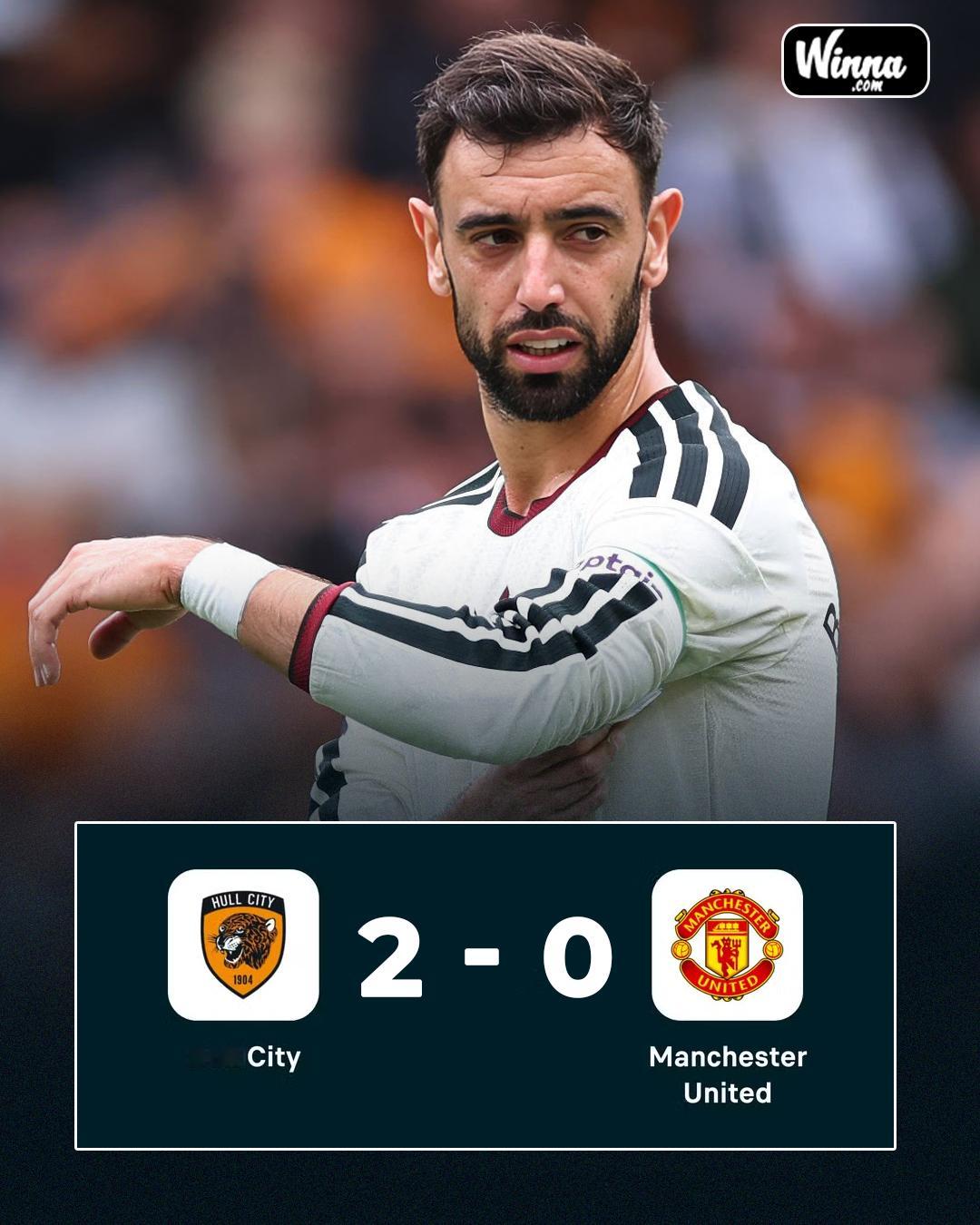 🚨| 突发：曼联在英超联赛中开局惨淡，以 0-2 负于赫尔城。😳赫尔城vs曼