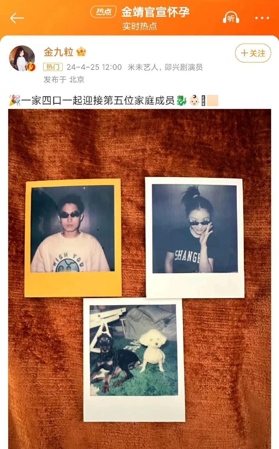 其他女明星吃多了——疑似有孕
金靖怀孕——疑似吃多了[泪奔]