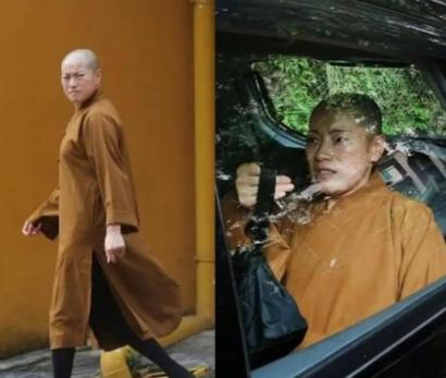 2002年，她白天诵经供佛，表演的就像是一个无比虔诚的尼姑，没想到背地里的她还有