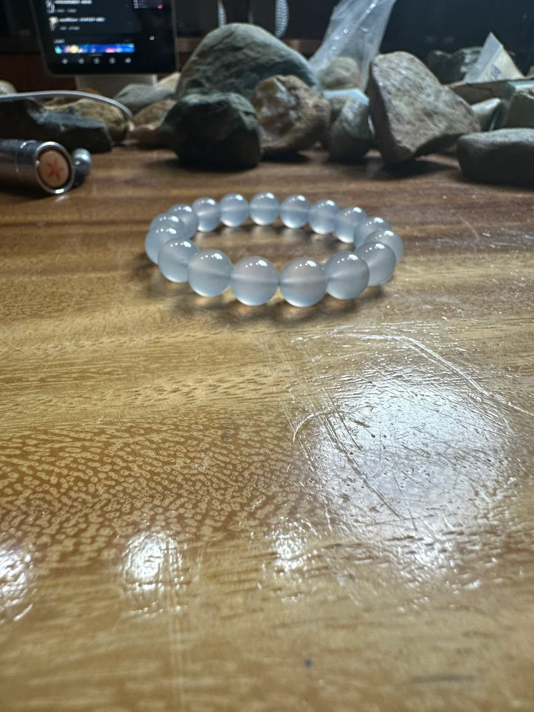 翡翠玛瑙底卡12珠子