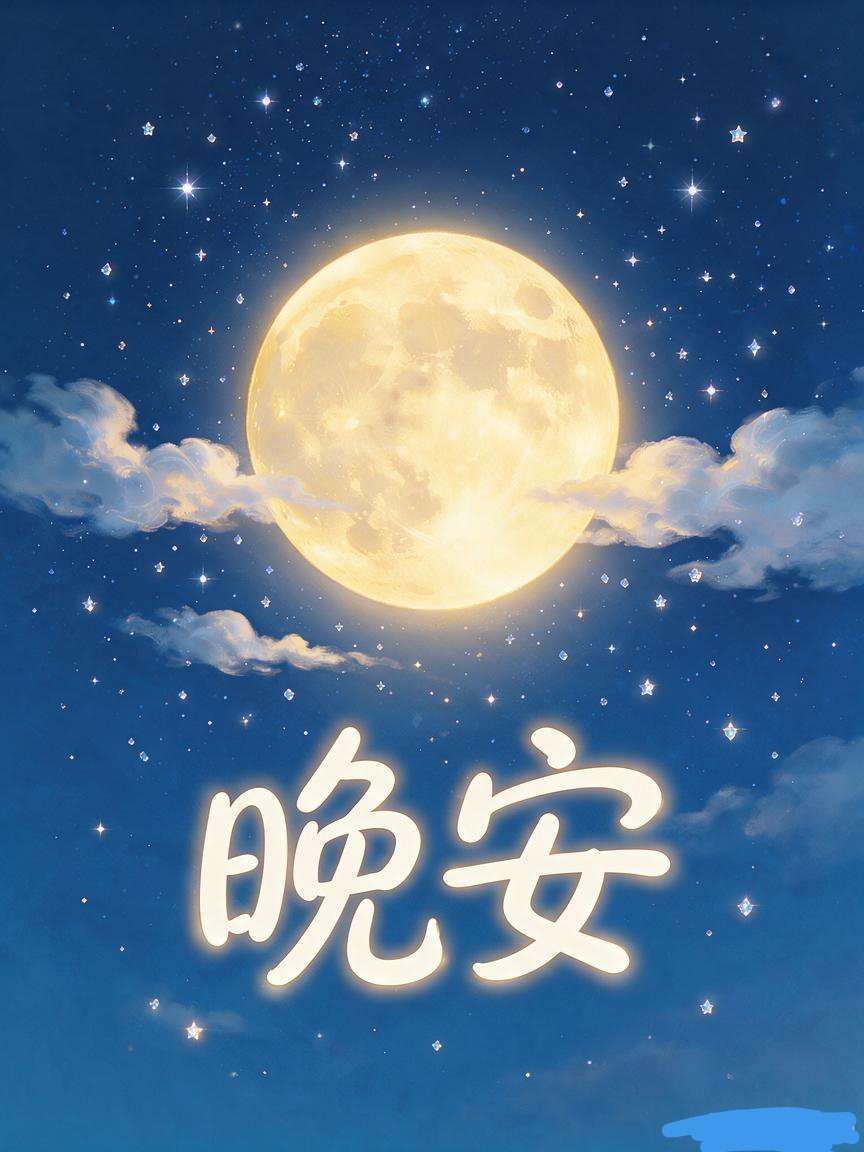 🌙 晚安，赶路的你今夜月色温柔，风也轻软。我想告诉你三件事——第一，你已经做得