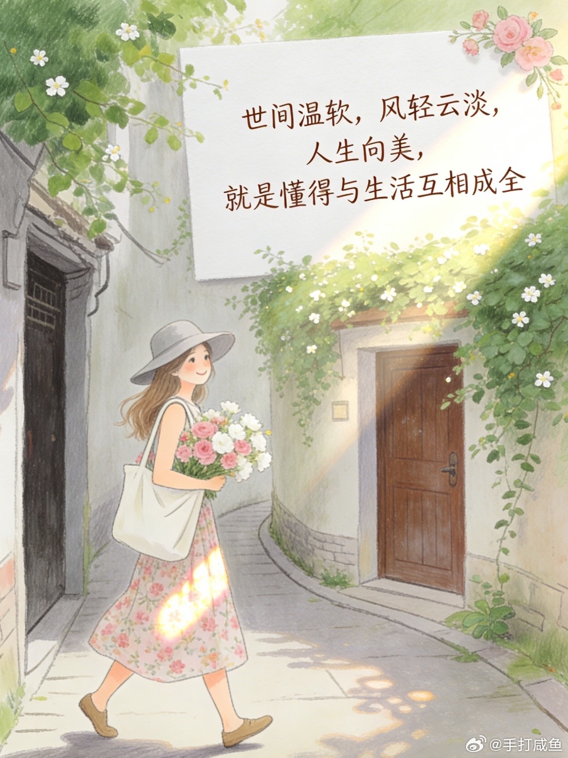 情感语录 世间温软，风轻云淡，人生向美，就是懂得与生活互相成全。清喜于时光，安稳