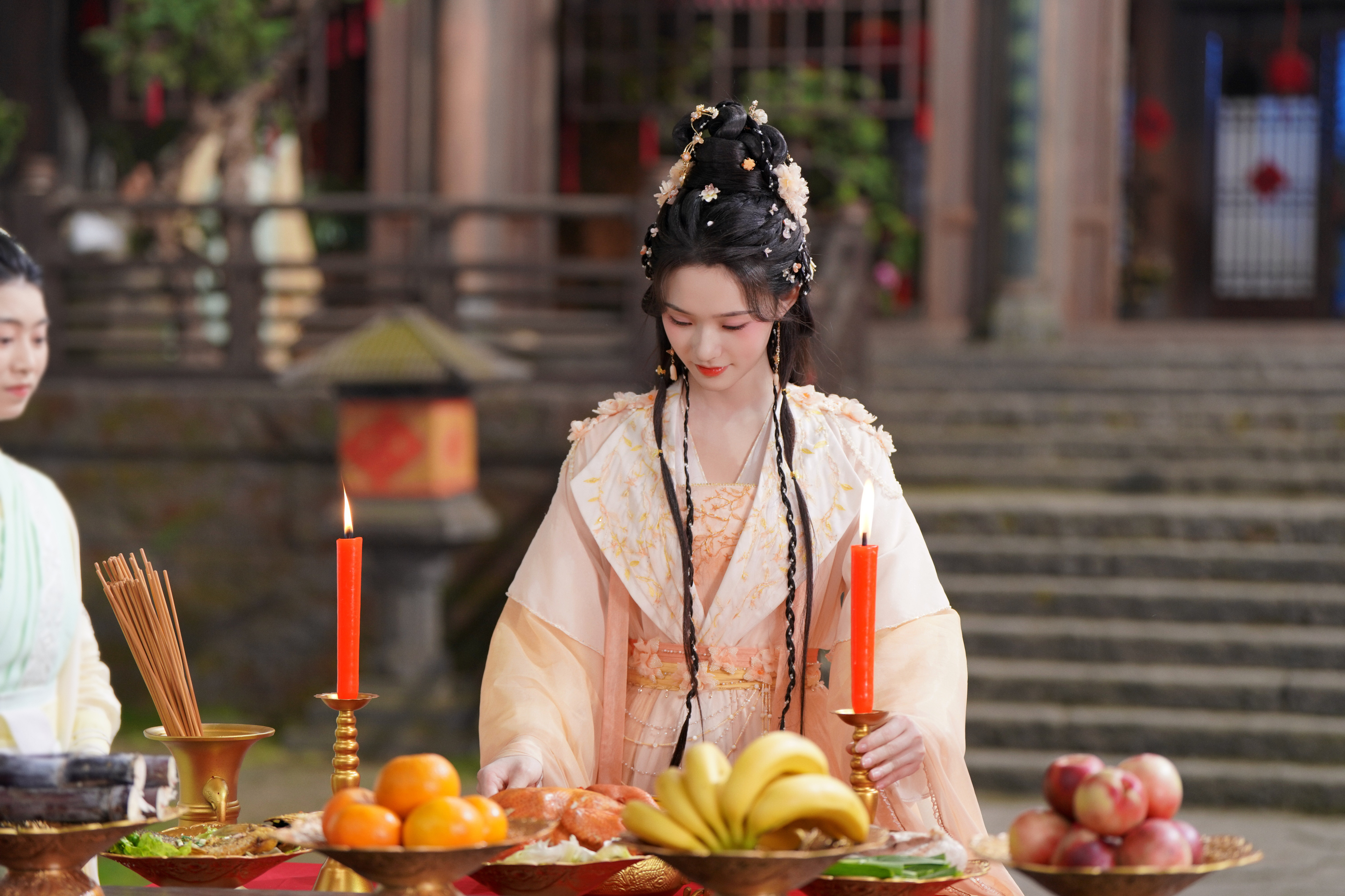 比较少见的翻领元素能get到这套嘛❓ 《水龙吟》阿谁☽ 剧照-橙衣（橙白）+翻领