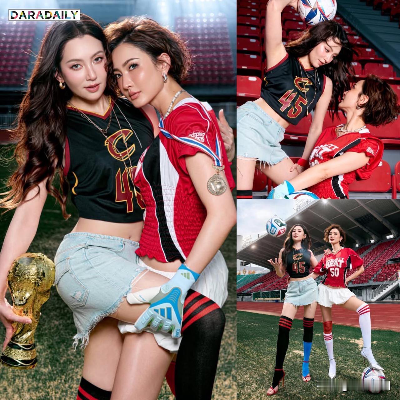世界杯要来了。。Bella和Taew。。⚽⚽