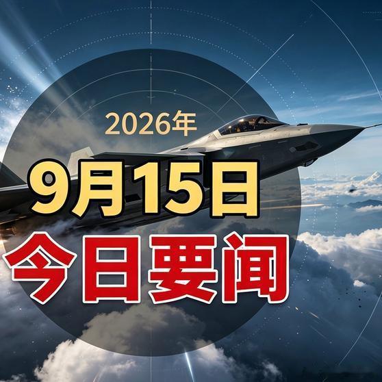 《就在今天，9月15日凌晨4点半前，10分钟看完28条新闻速递！热爆趣创赛 》就