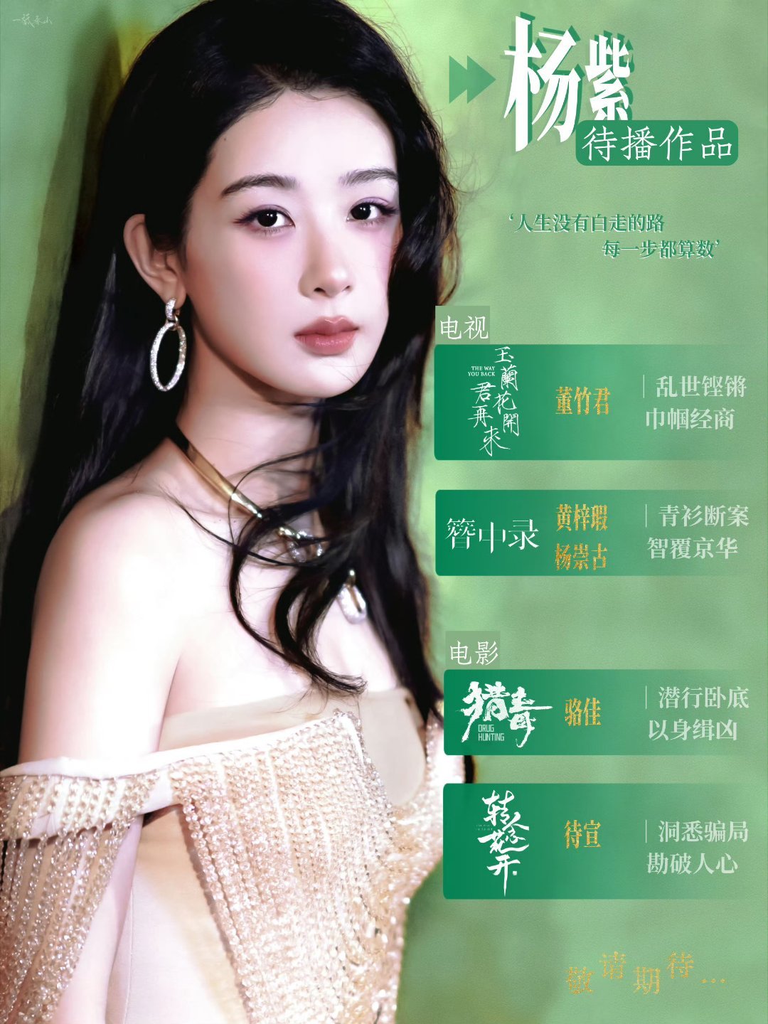 杨紫 待播作品一祗春山 