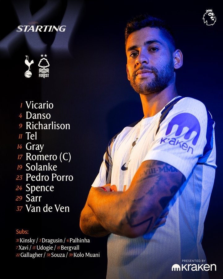 今日首发 coys 🇮🇹 维卡里奥🇪🇸 波罗🇦🇷 罗梅罗（C）🇦?