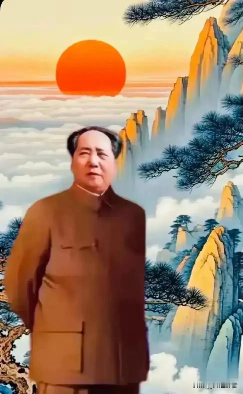 🌄残阳如血，英魂永耀！⚔️🚀🙏敬爱的毛主席，感念您的革命气魄，致敬不朽的真