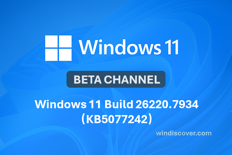 微软向 Beta 通道推送了新的预览版更新 Windows 11 Build 2