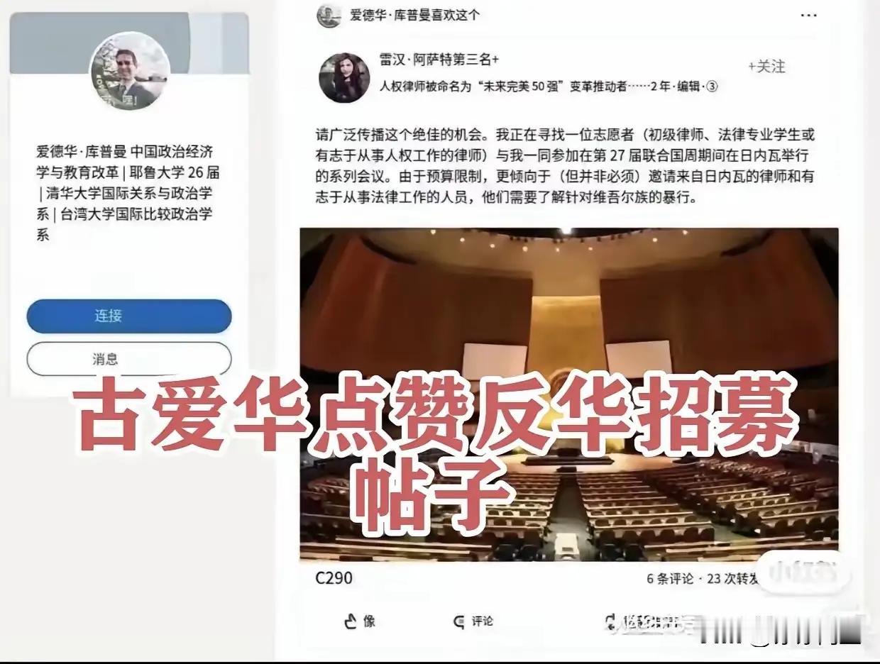 古爱华，真爱华吗？帮他取中文名的人为了他能进体制内也是煞费苦心了。
名为爱华，暗