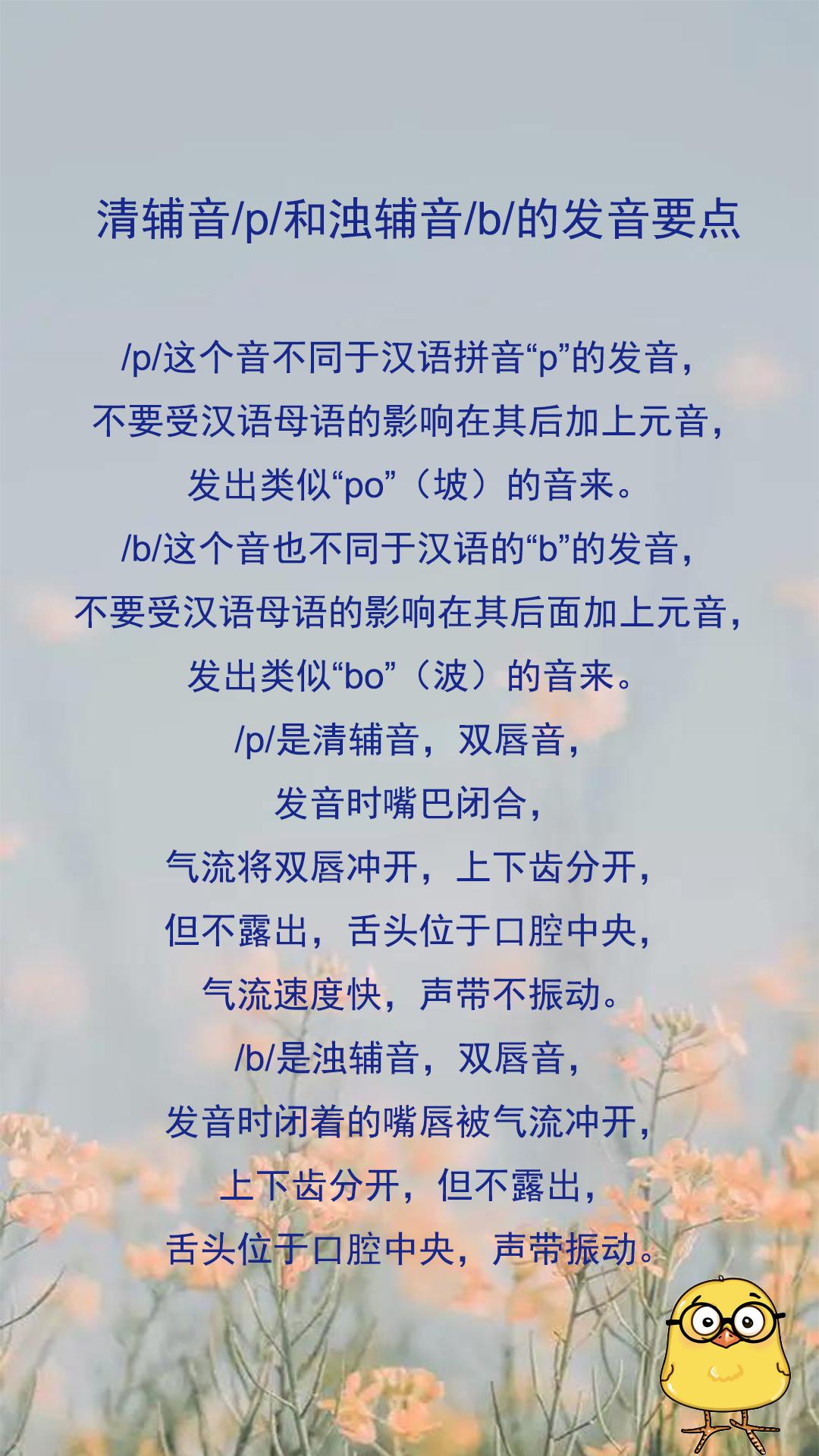 清辅音/p/和浊辅音/b/的发音要点#英语 #英语启蒙#音标