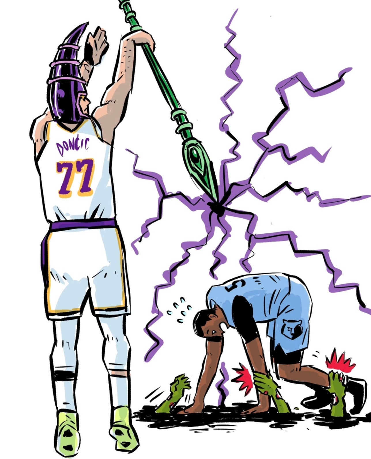 NBA球星最新的特效图，有点帅啊！ ​​​